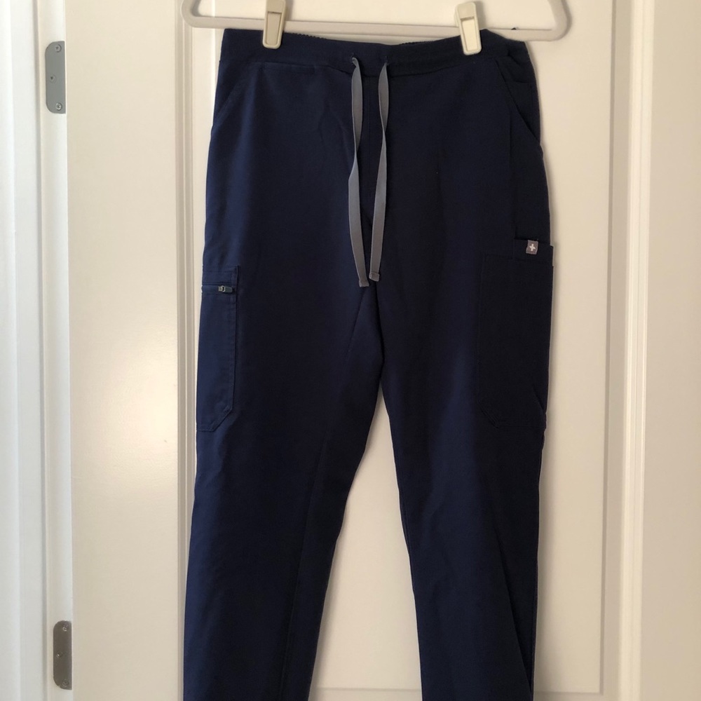 FIGS YOLO NAVY SKINNY SCRUB PANTS XS PETITE
